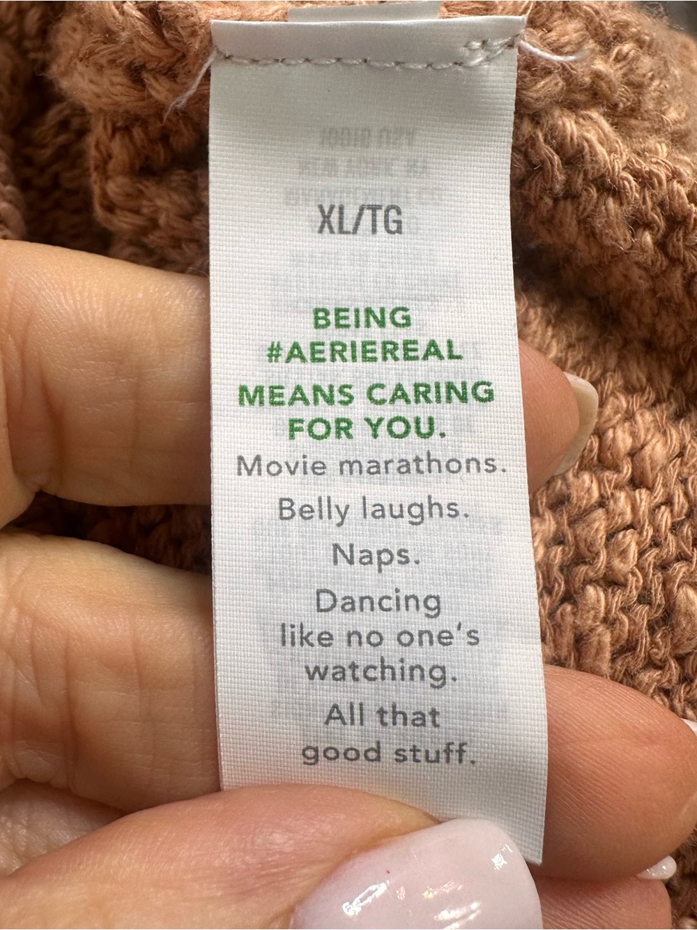 aerie Lightweight Scoop-Neck Oversized Sweater in Terracotta Women’s XL - Picture 5 of 9